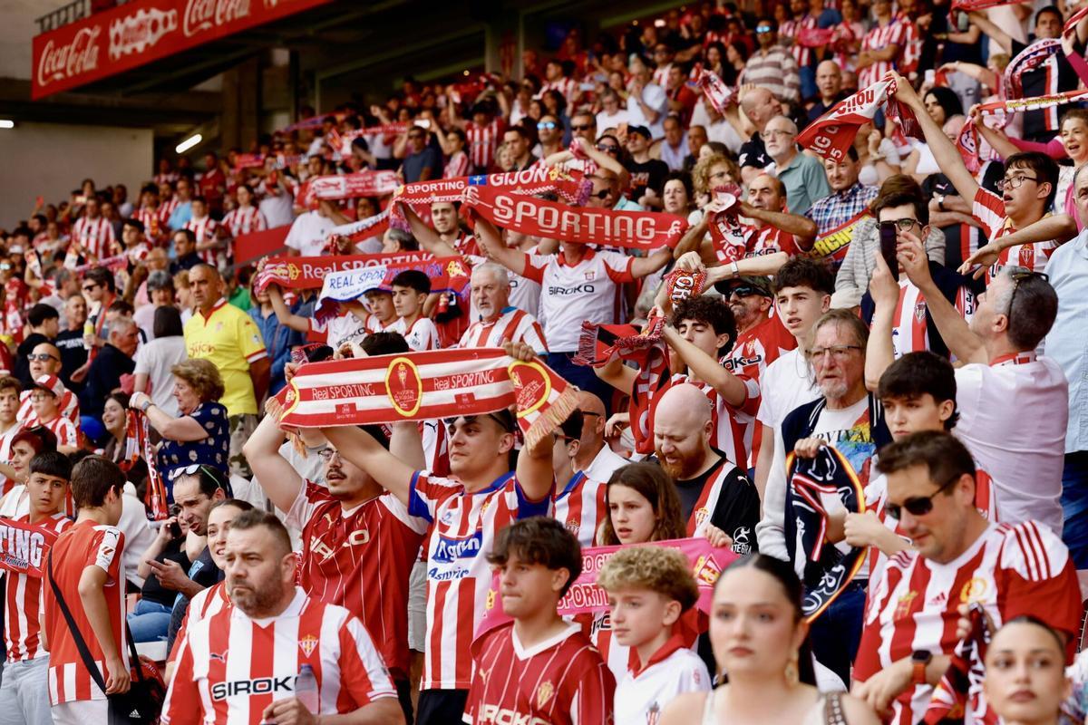 Molinón. Sporting-Almería.