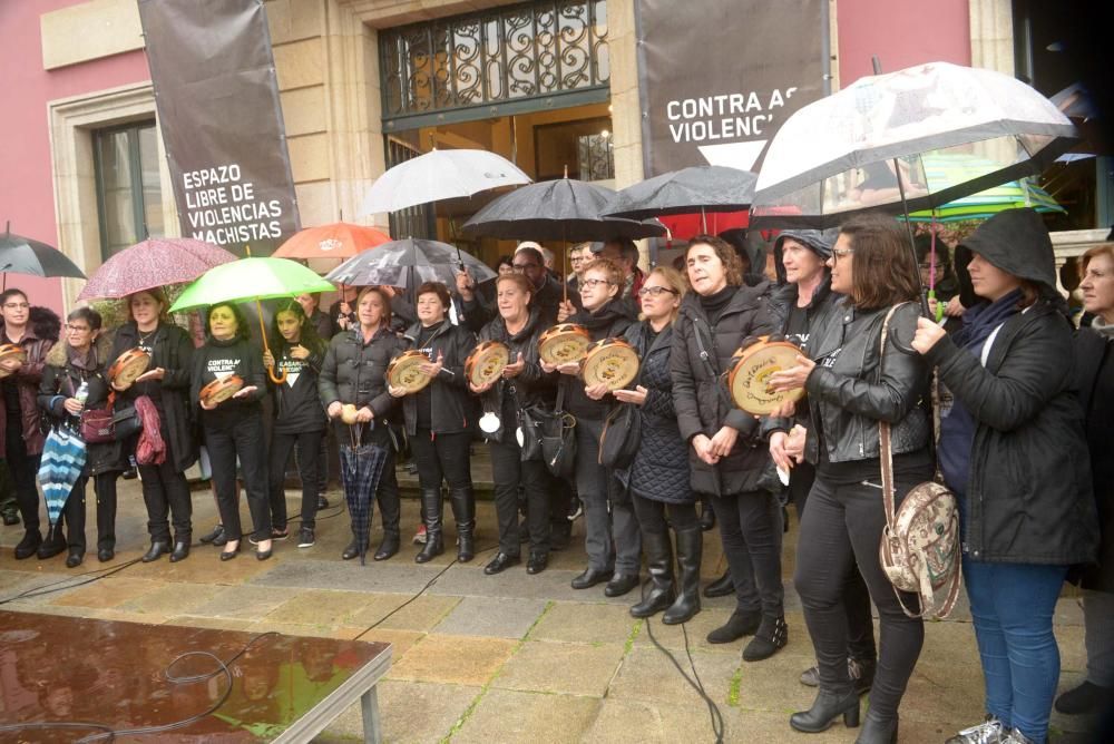 Manifestaciones en Galicia contra el maltrato. // I. Osorio, Bernabé/Luismy, G. Núñez, N. Parga