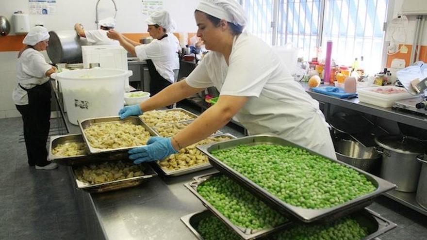 Imagen del comedor de una asociación malagueña.