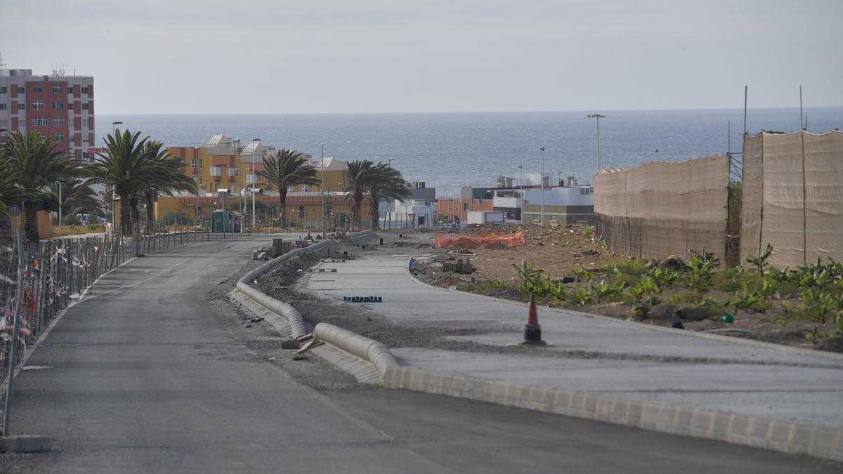 Estado actual de la obra del ensanche de Melenara