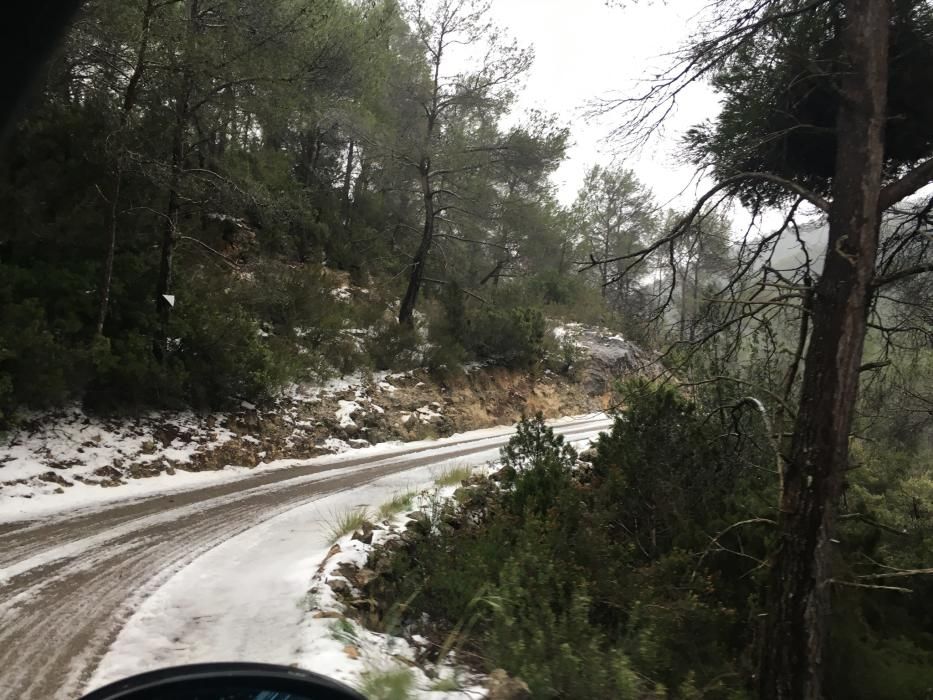 Nieve en Sant Miquel (Ibiza)