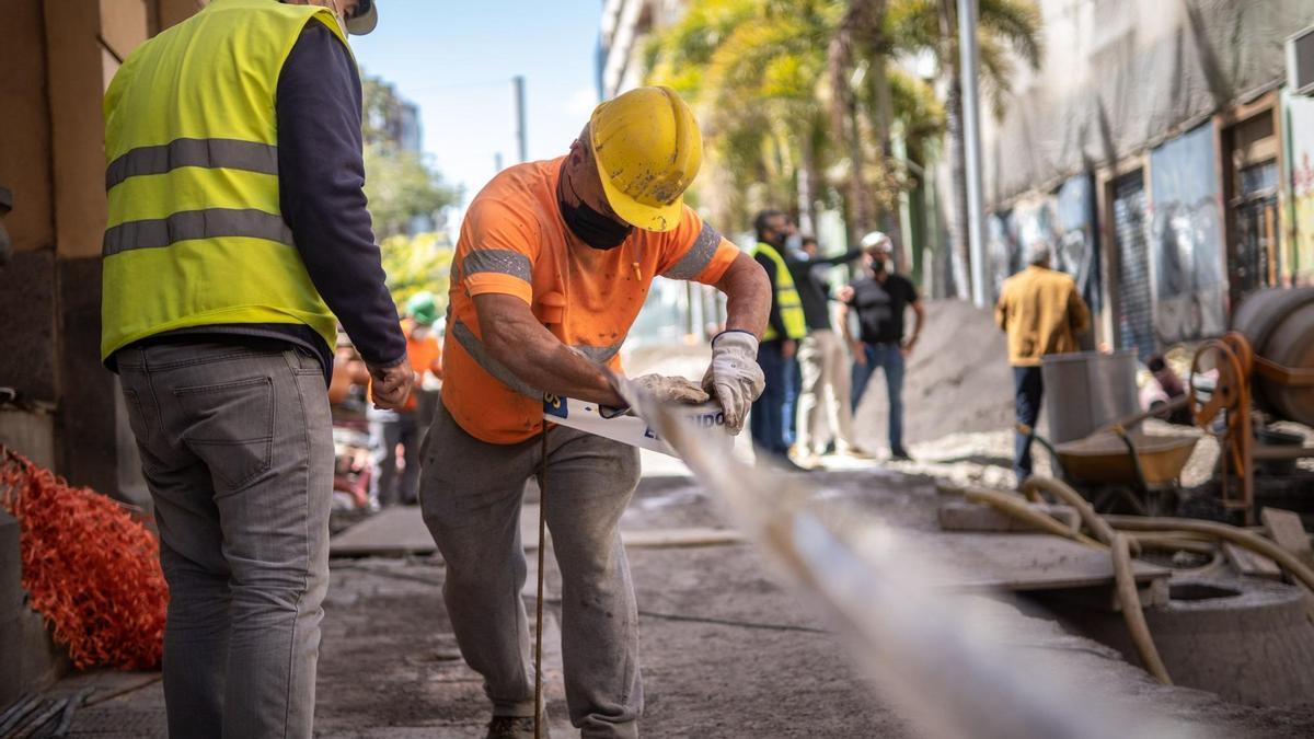 Imagen de archivo de unas obras en Santa Cruz.