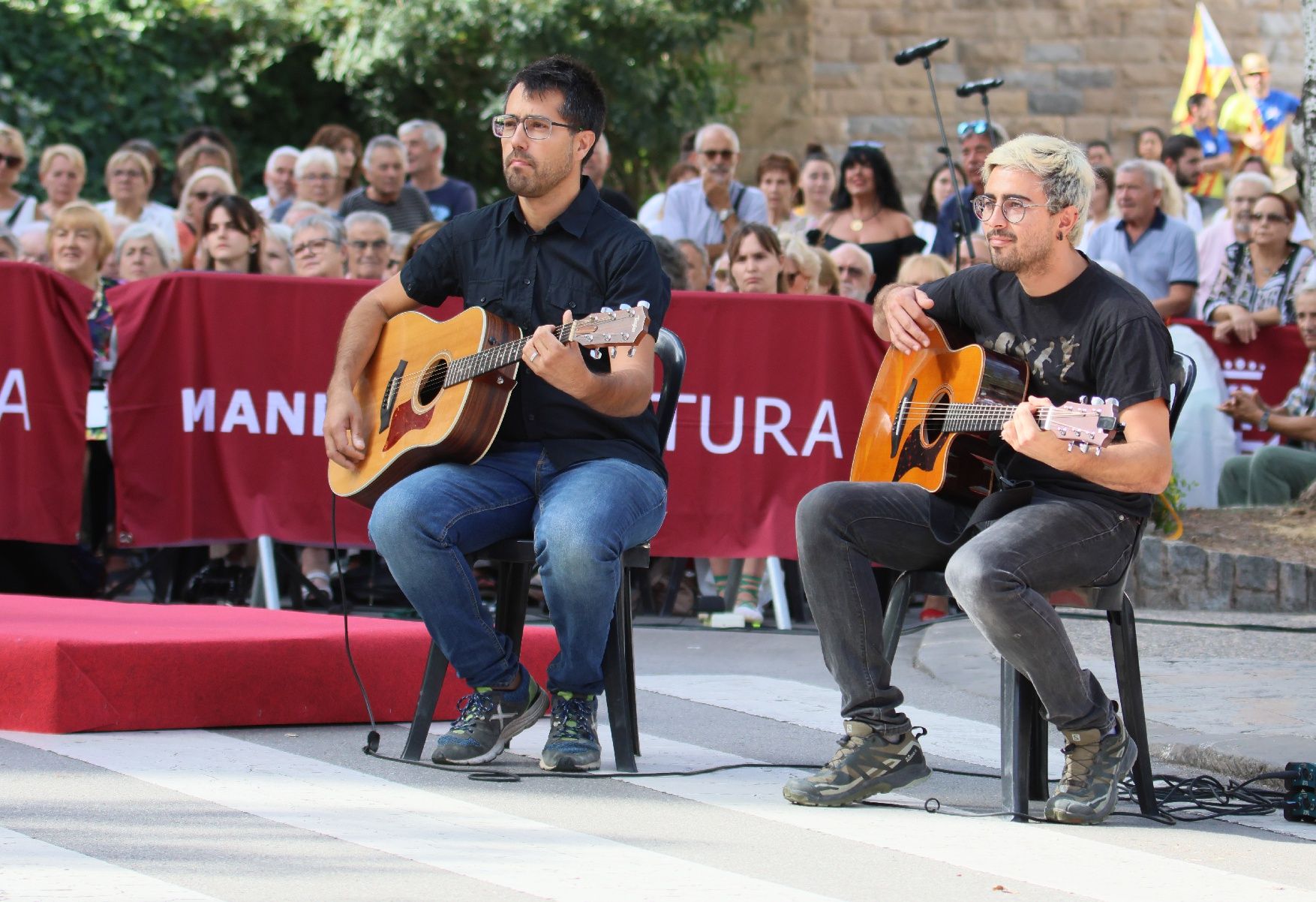 Així ha estat l'acte institucional per la Diada a Manresa