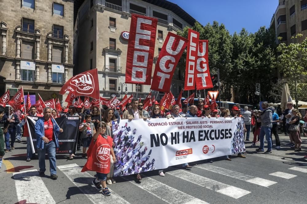 Manifestación del Primero de Mayo en Palma