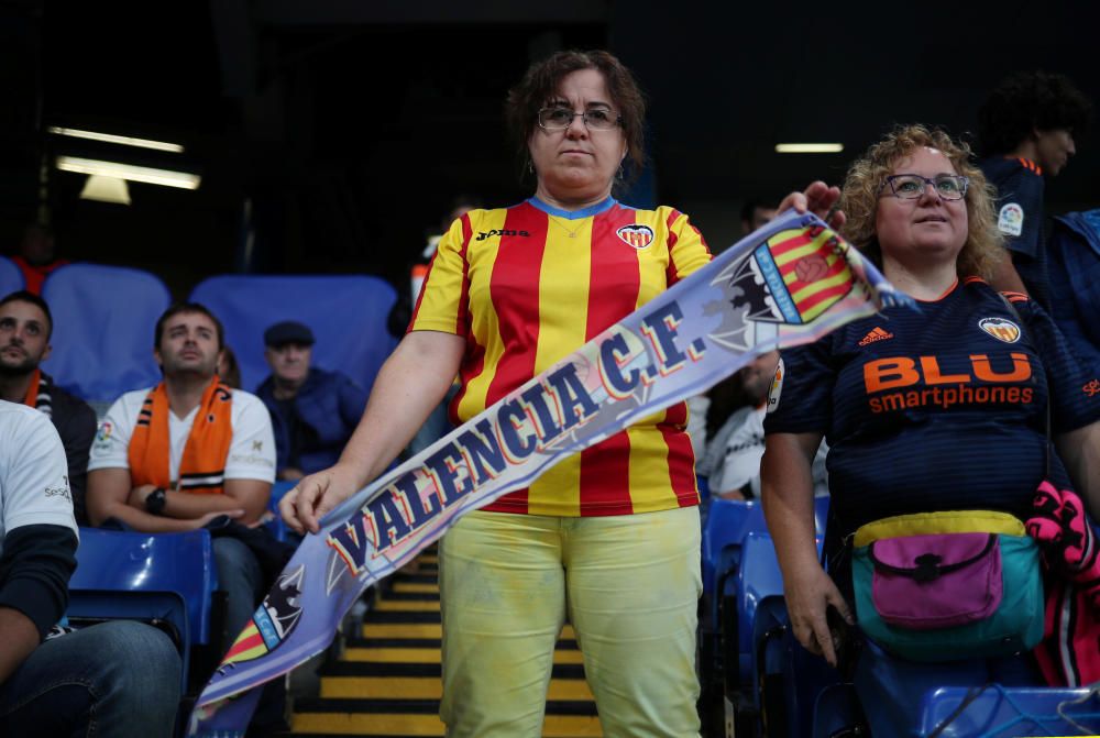 La afición en el partido Chelsea - Valencia CF