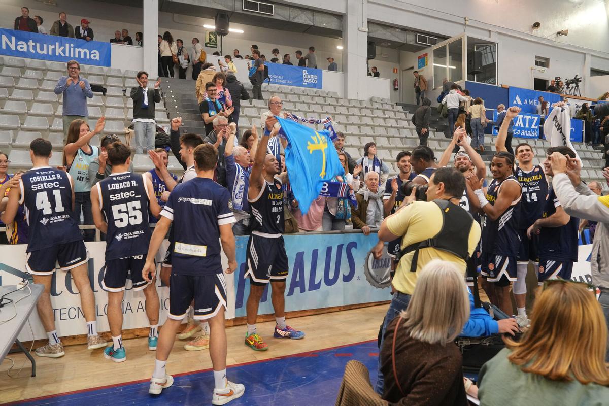 El Alimerka Oviedo Baloncesto suma su segunda victoria en San Sebastián