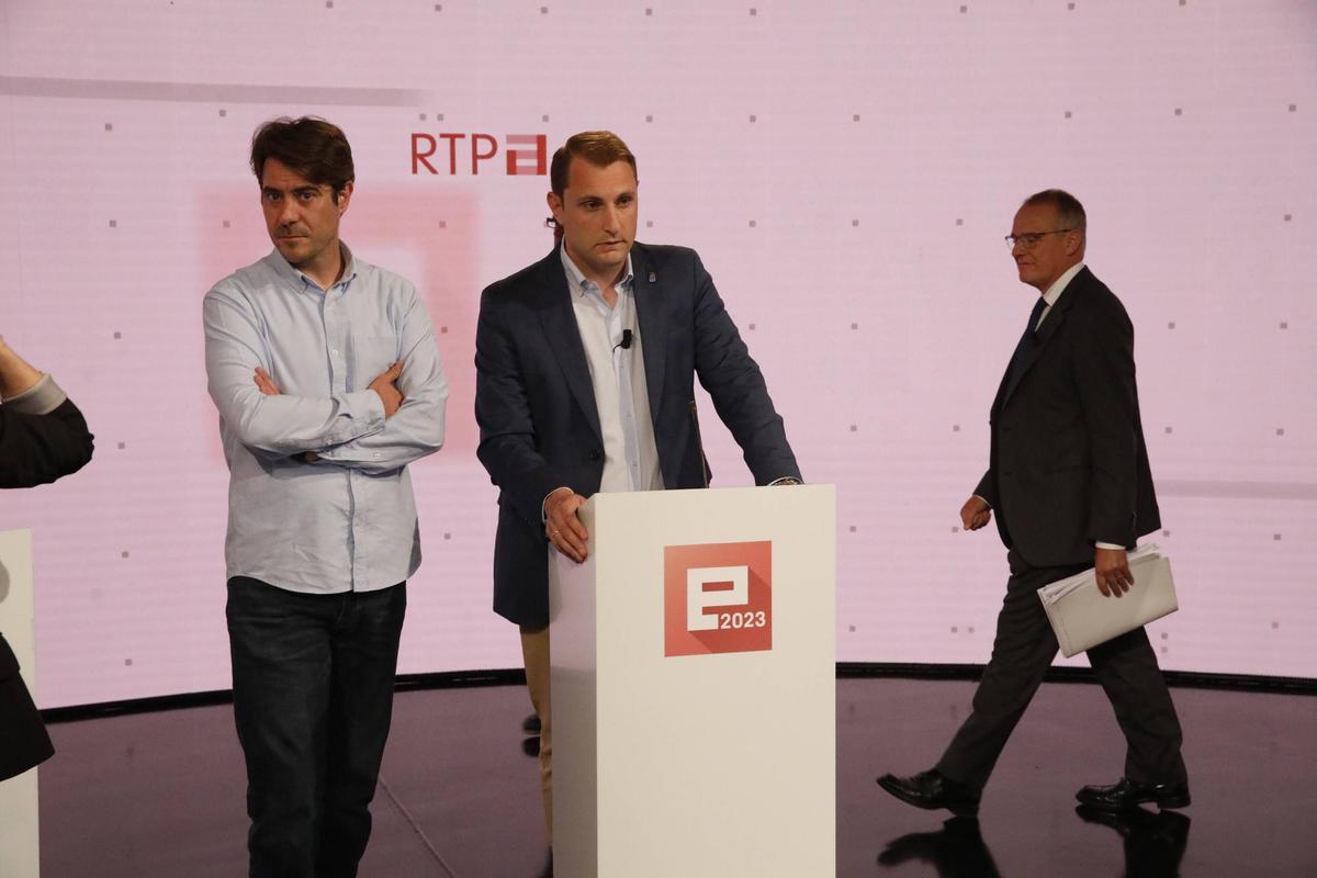 Adrián Pumares, durante el debate electoral.