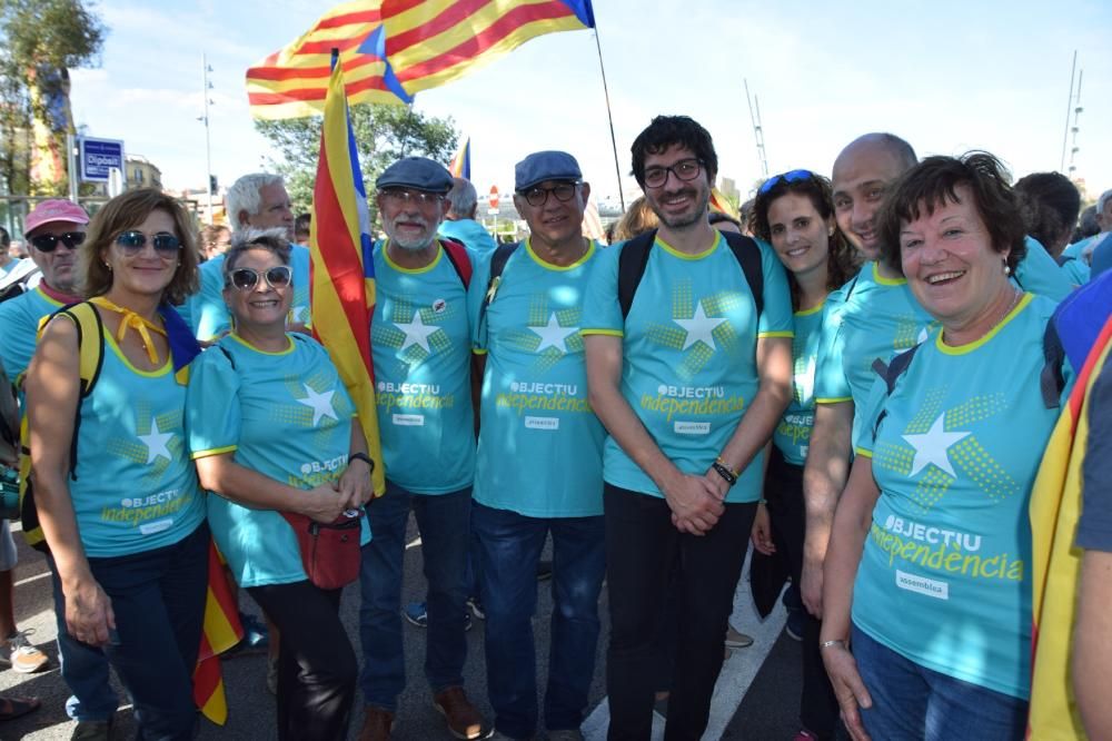 Berguedans a la manifestació de la Diada