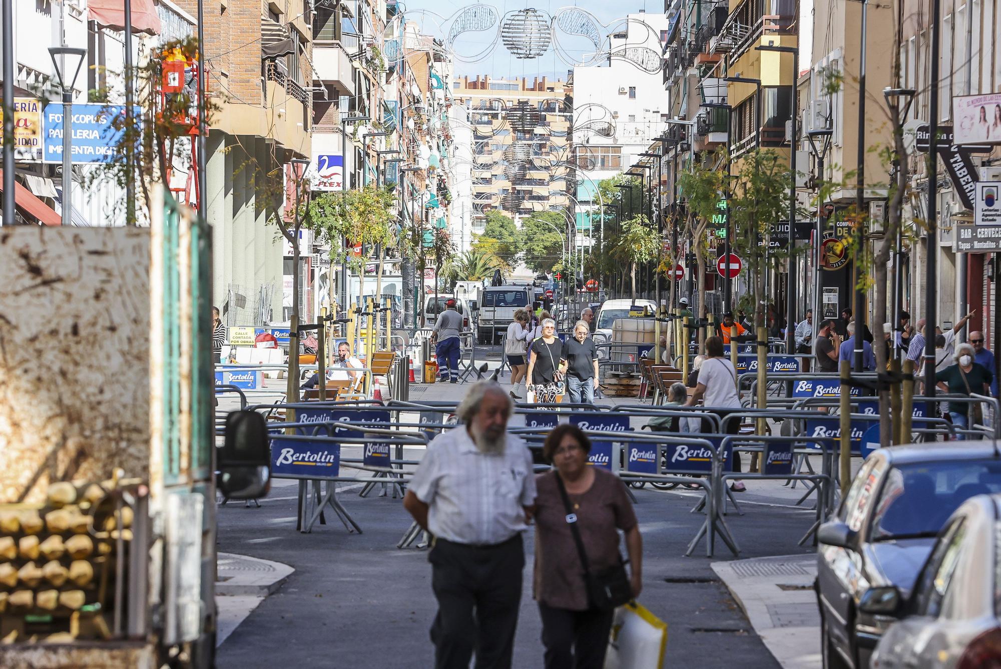 Obras de la calle San Mateo en Carolinas