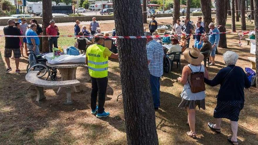 Un momento de la actividad desarrollada en Samil. // FdV