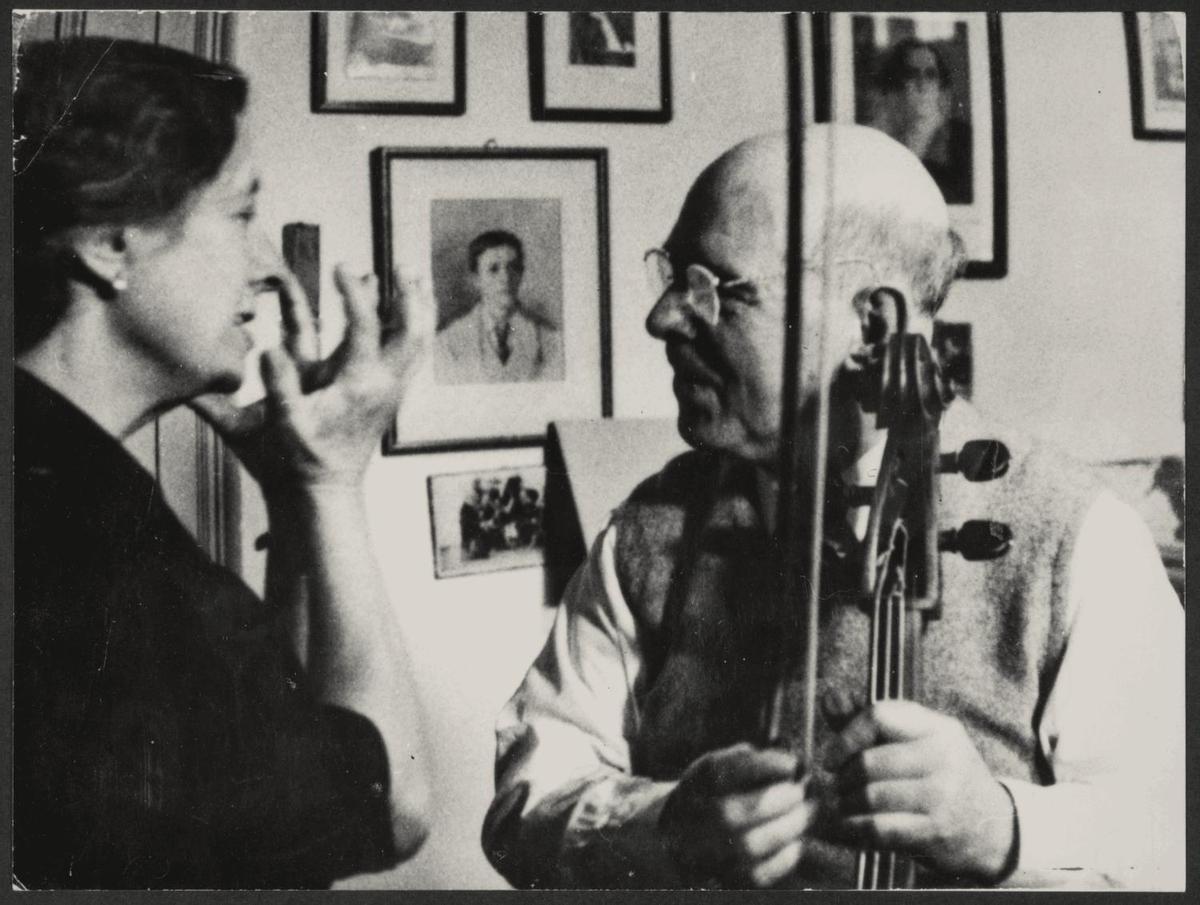 Conxita Badia i el seu mestre, Pau Casals.