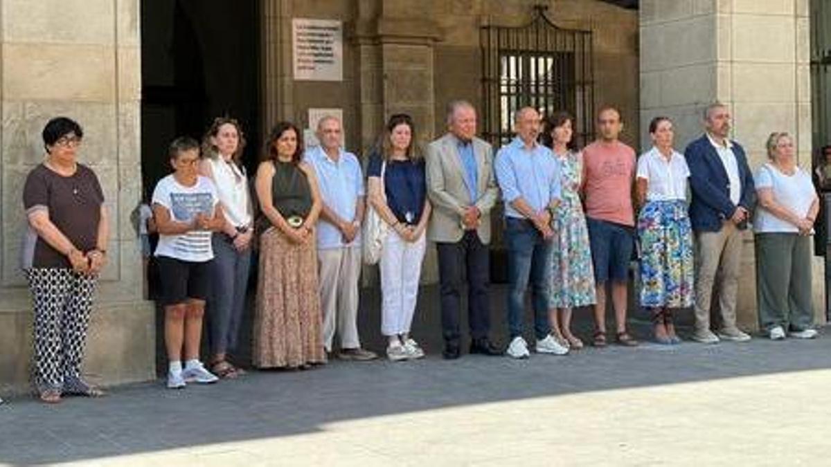 Imatge del minut de silenci en solidaritat amb Veneçuela