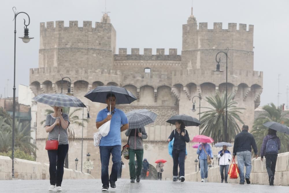 Lluvias en la ciudad de València