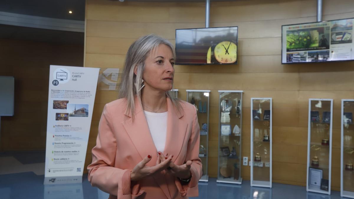 Raquel Fuertes, en su comparecencia de este sábado ante los medios.