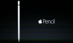 Presentació de l’Apple Pencil, el llapis de la companyia de la poma per a l’iPad Pro, també presentat aquest dimecres.