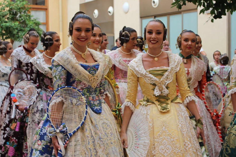 Las falleras de 2017, 2018 y 2019, en la Batalla de Flores