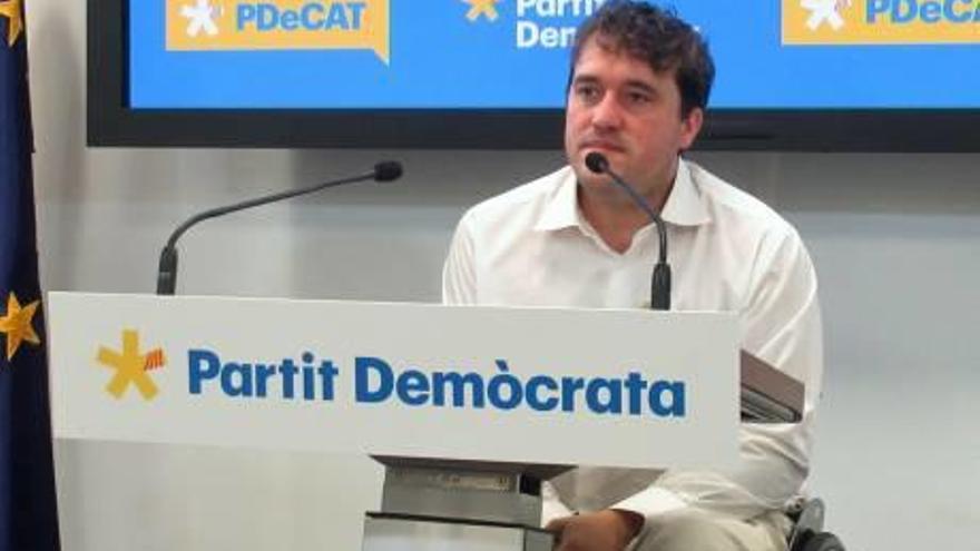 El president del PDeCat, el bagenc David Bonvehí