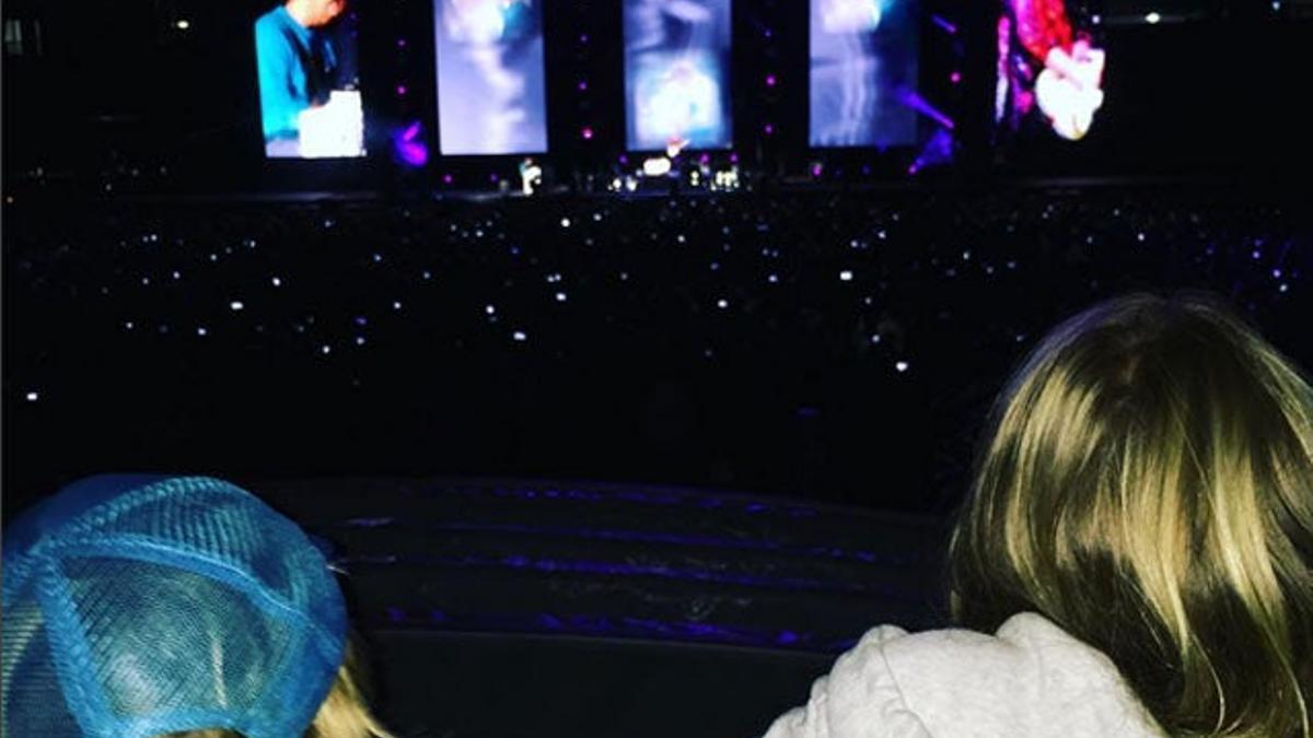 Gwyneth Paltrow y sus hijos disfrutan de un concierto de Coldplay