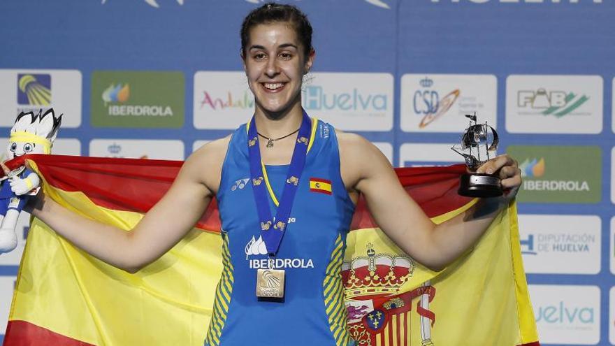 Carolina Marín, campeona de Europa de bádminton.