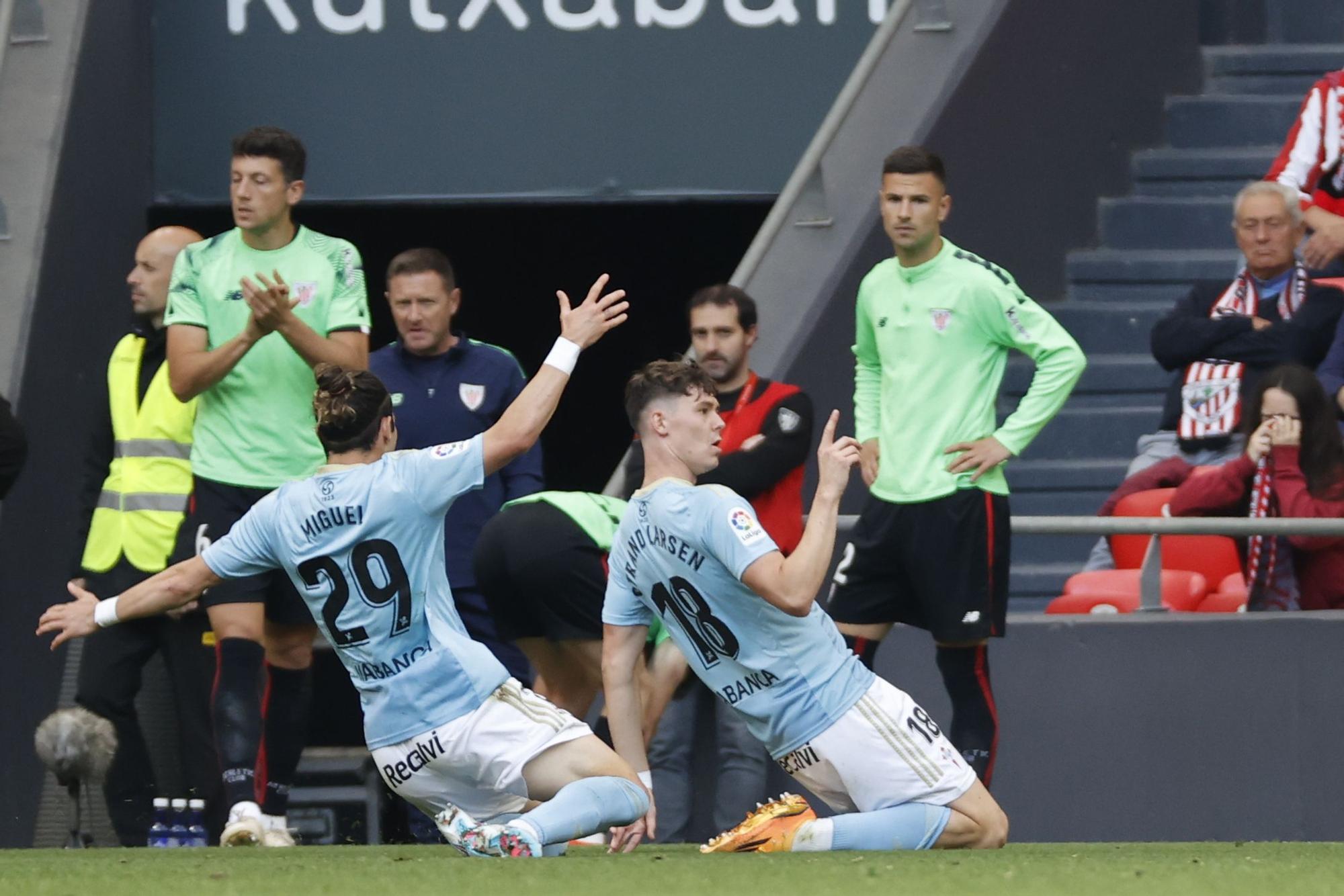 El Celta se hunde en el fango del San Mamés (2-1)