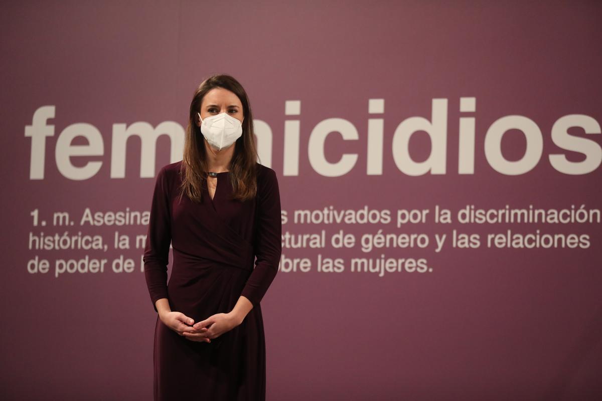 La ministra de Igualdad Irene Montero