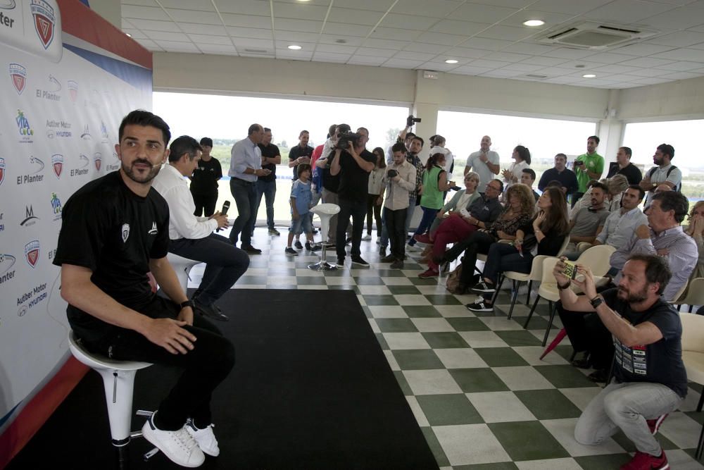 Inauguración de la escuela de fútbol de David Villa