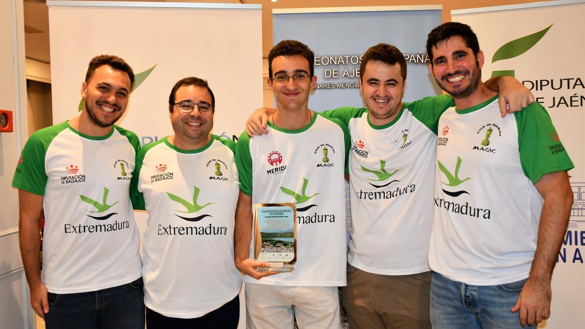 Jugadores del Magic Extremadura que disputaron la última ronda del nacional.