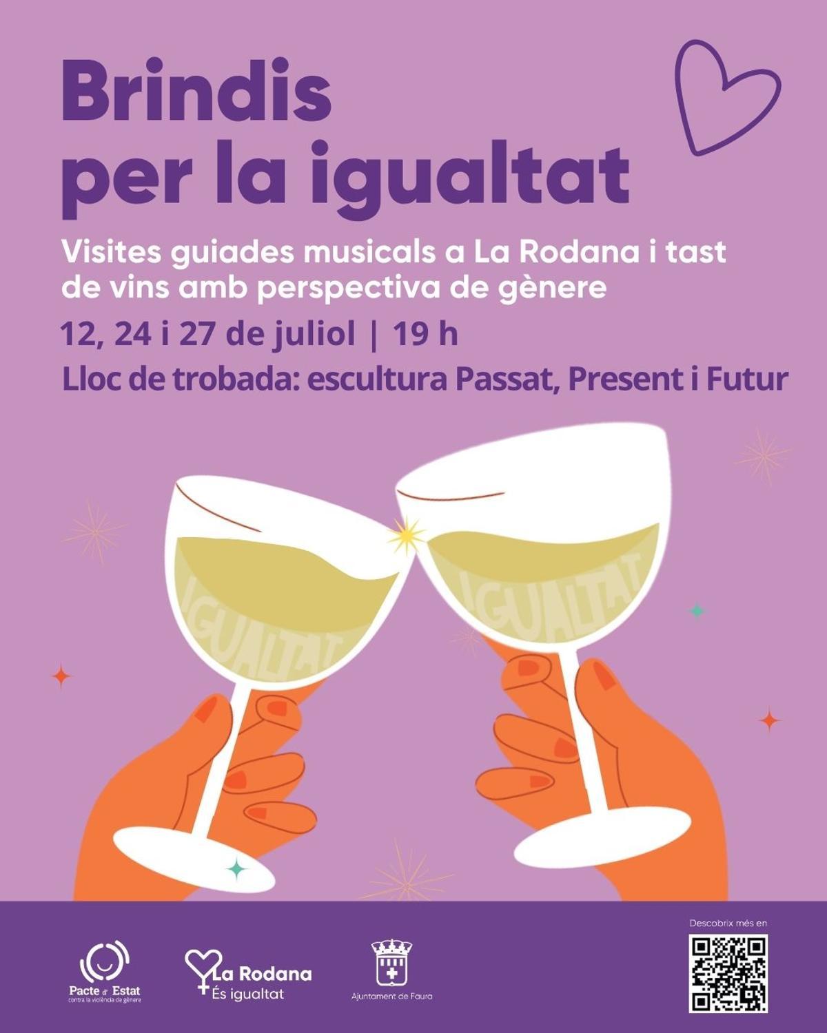 Cartel de presentación de "Brindis per la igualtat"