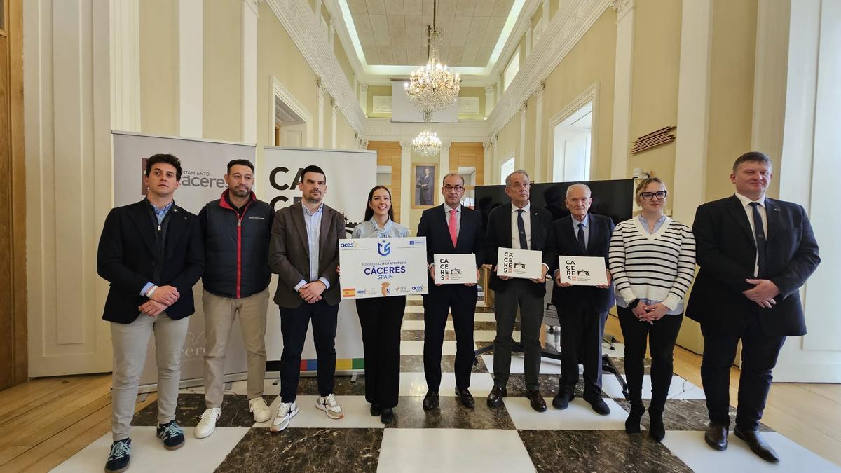 Cáceres recoge este jueves en Bruselas el título de Ciudad Europea del Deporte 2026.