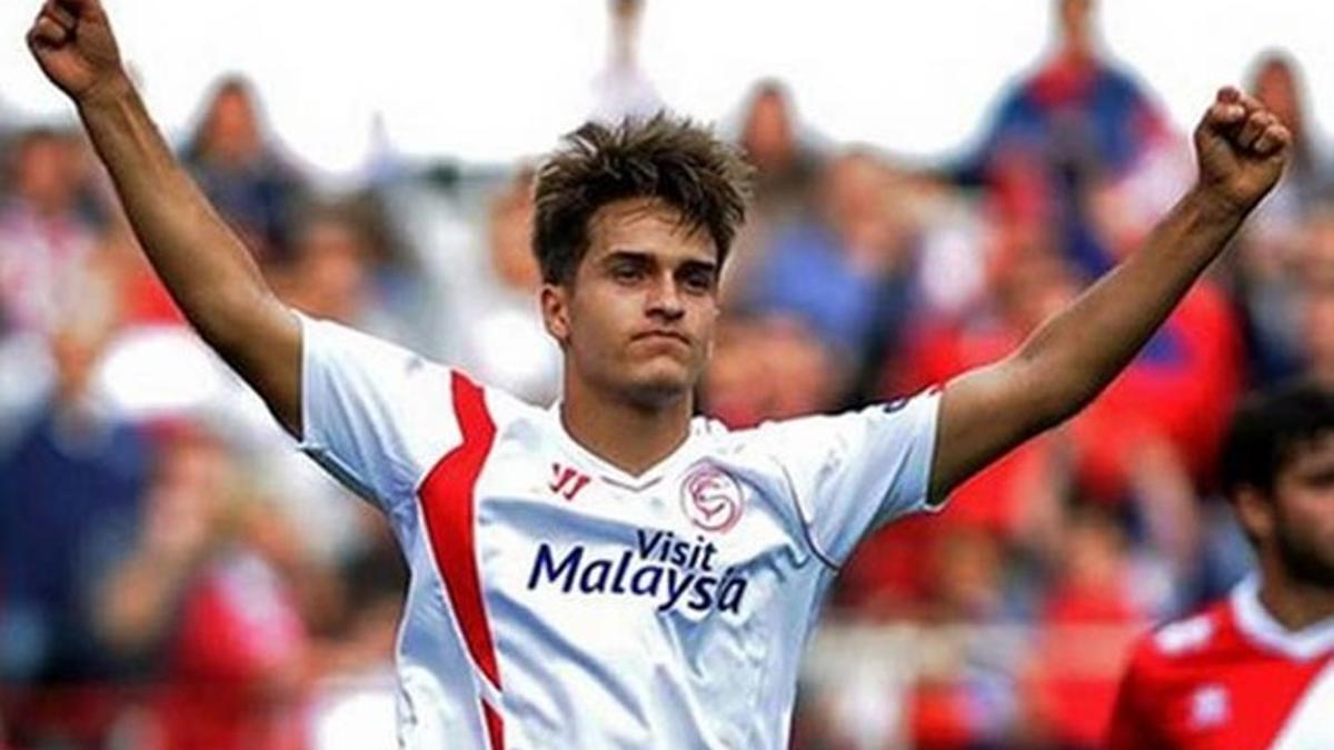 Denis Suárez, en un partido con el Sevilla