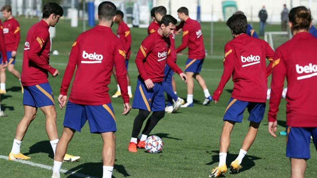 Así ha sido el último entrenamiento del Barça antes de medirse al Betis