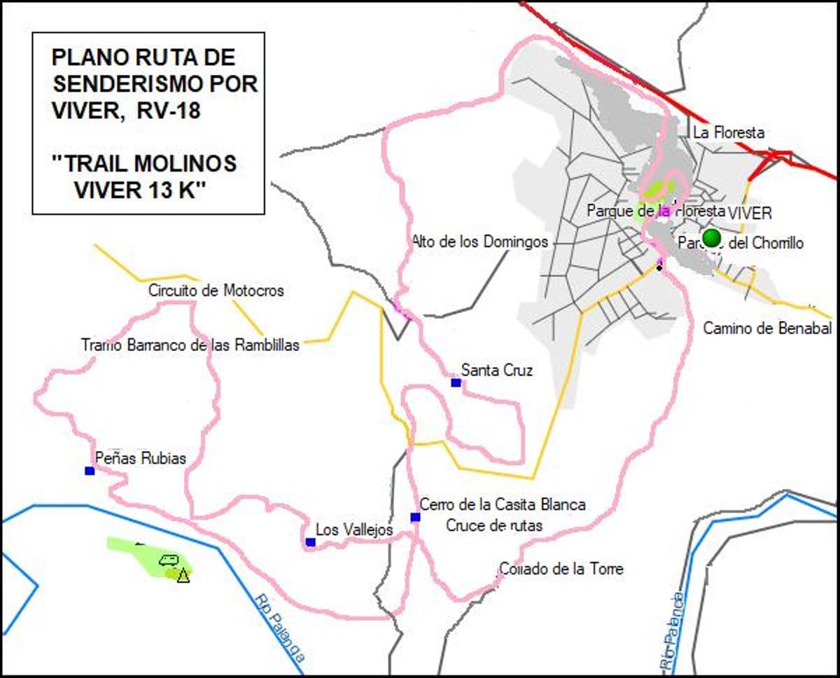 Plano de la ruta.