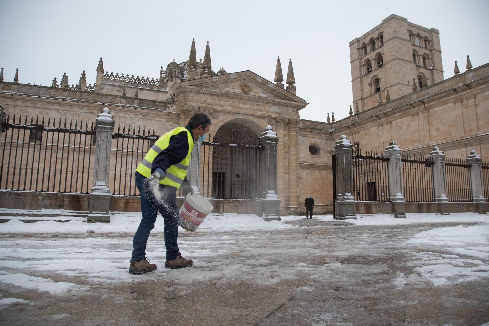 La borrasca Filomena sigue castigando a Zamora