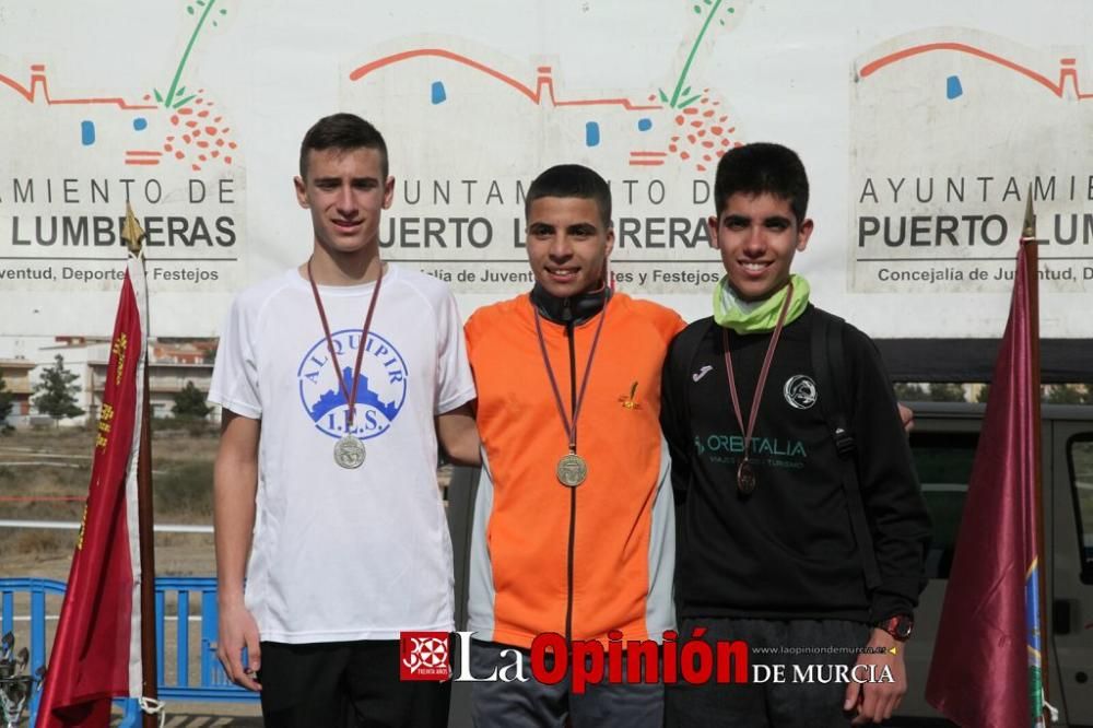 Final Regional de Cross Escolar: entrega de medallas