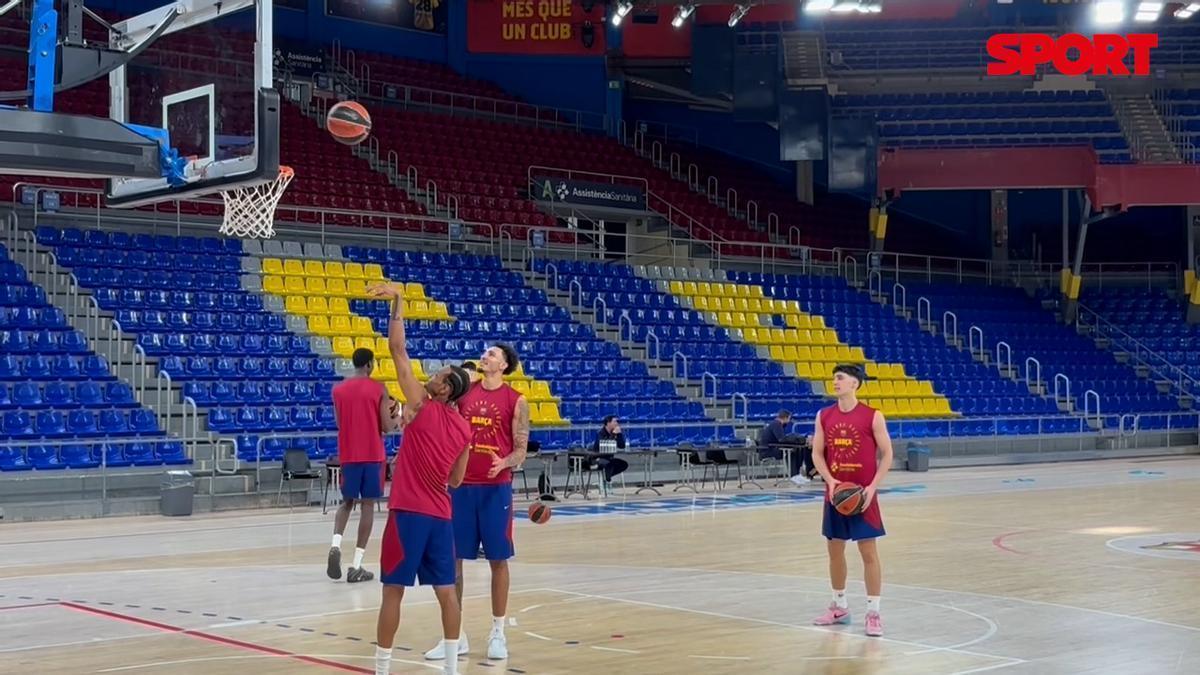Motivados y ambiciosos, los jugadores del Barça se preparan para el Clásico de Euroliga