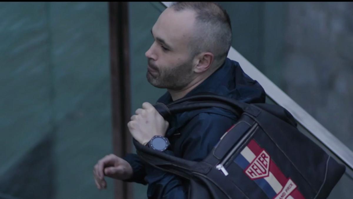 Andrés Iniesta en la campaña de promoción de TAG Heuer