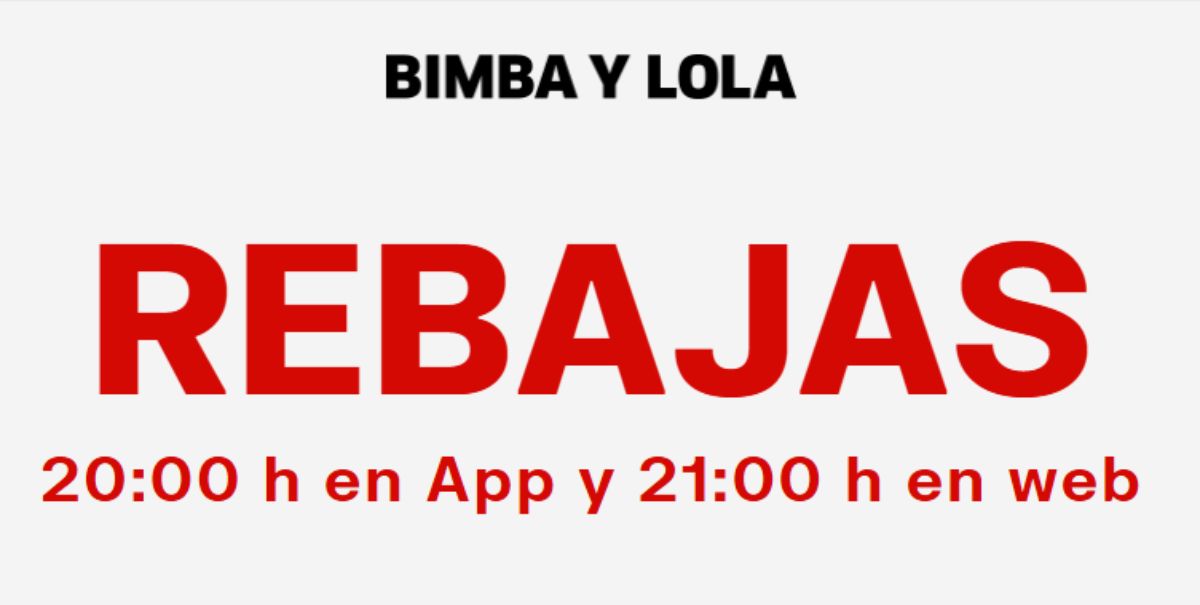 Rebajas en Bimba y Lola