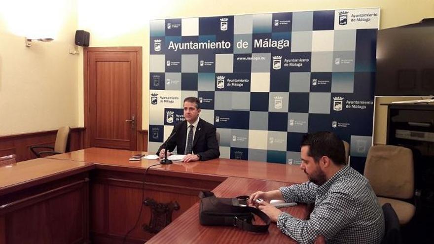 Carlos Conde, esta mañana en rueda de prensa.