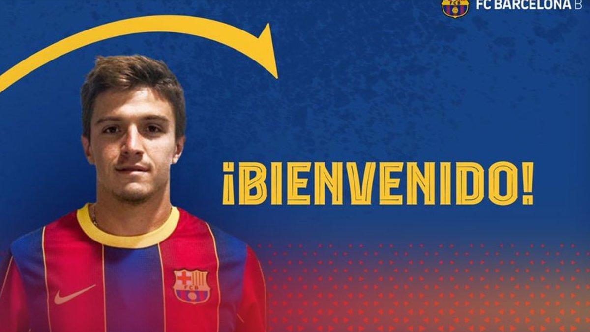 El Barça B anunció a Joaquín Zeballos