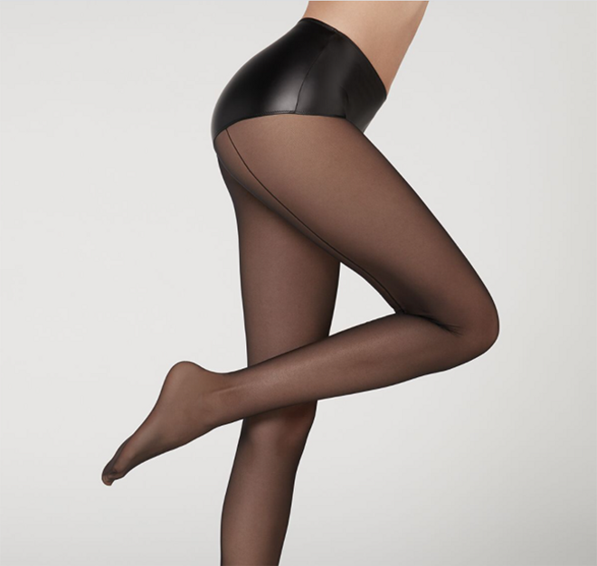 pantis de calzedonia con braguita efecto piel