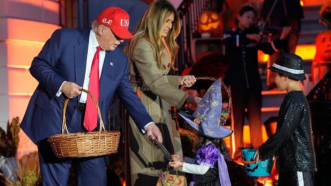 Trump celebra Halloween en la Casa Blanca