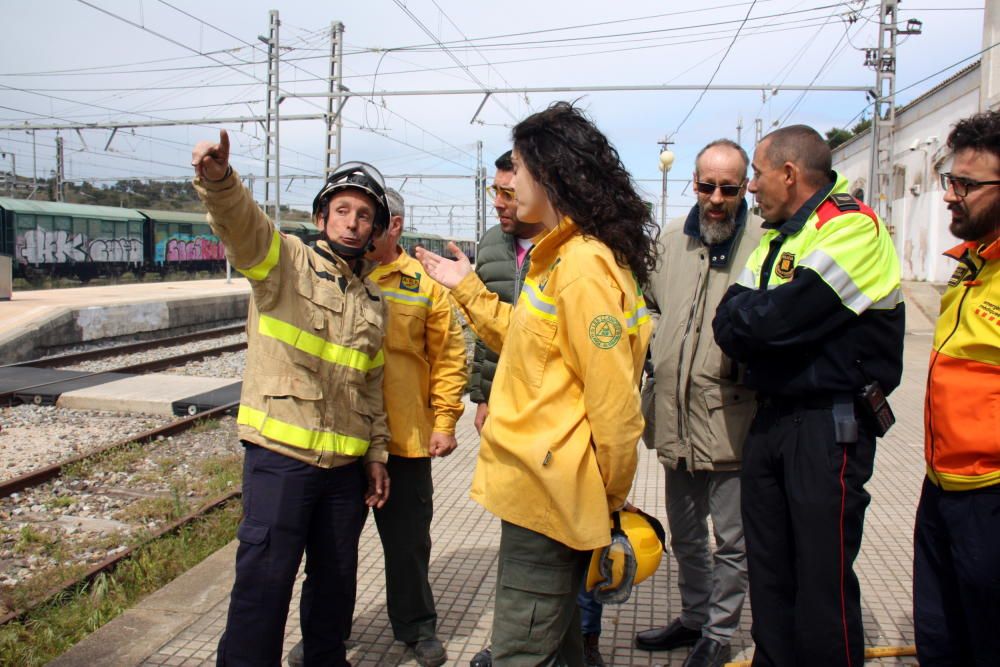 Incendi forestal a Llançà