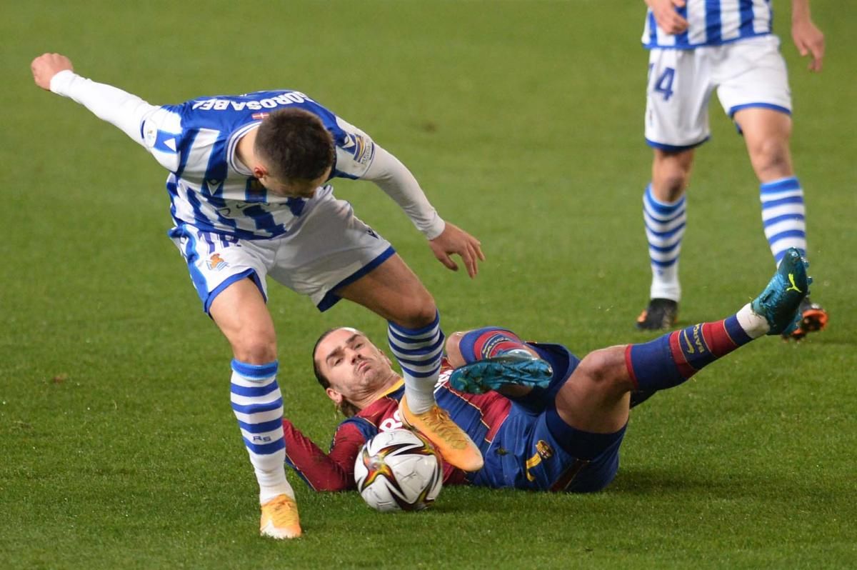 Las imágenes del FC Barcelona-Real Sociedad de la semifinal de la Supercopa de España