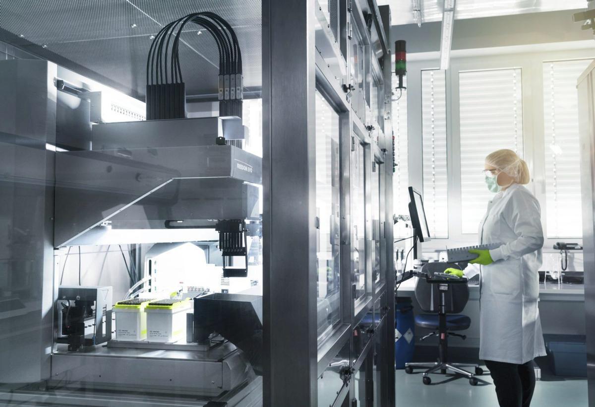 Imagen de archivo de un laboratorio de BioNTech en Alemania. | EFE