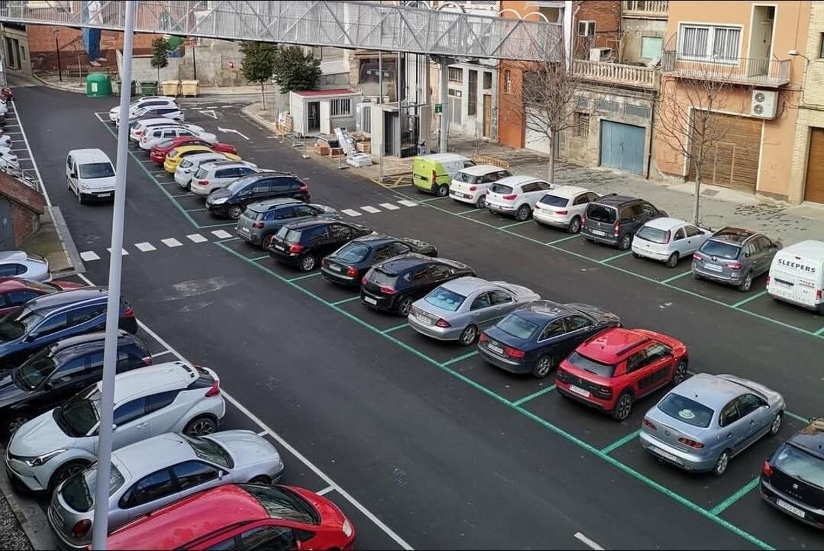20/11/2025 Aparcamiento en el Casco Viejo de Fraga. POLITICA ARAGÓN ESPAÑA EUROPA HUESCA SOCIEDAD PSOE