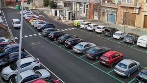 20/11/2025 Aparcamiento en el Casco Viejo de Fraga. POLITICA ARAGÓN ESPAÑA EUROPA HUESCA SOCIEDAD PSOE