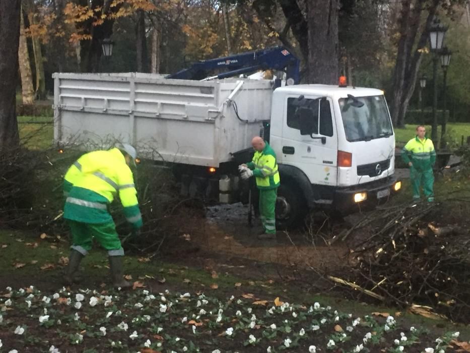 Destrozos en El Escorialín