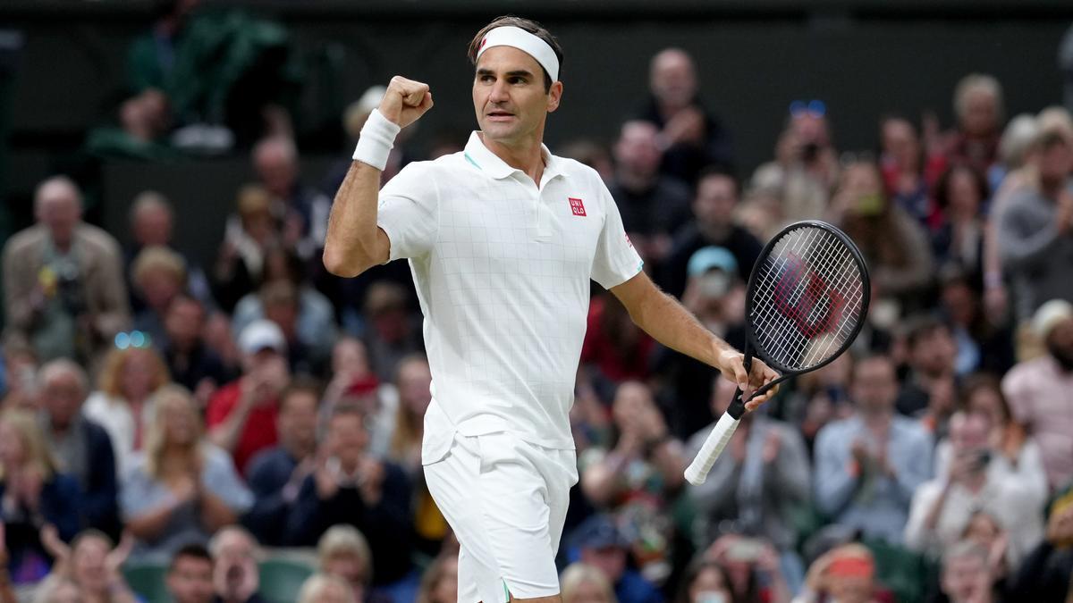 Roger Federer tras ganar en octavos de final