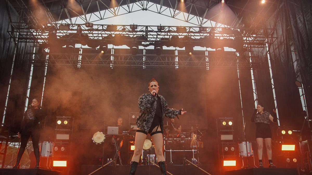 Tanxugueiras, durante su actuación en el Ouren Sound Fest.