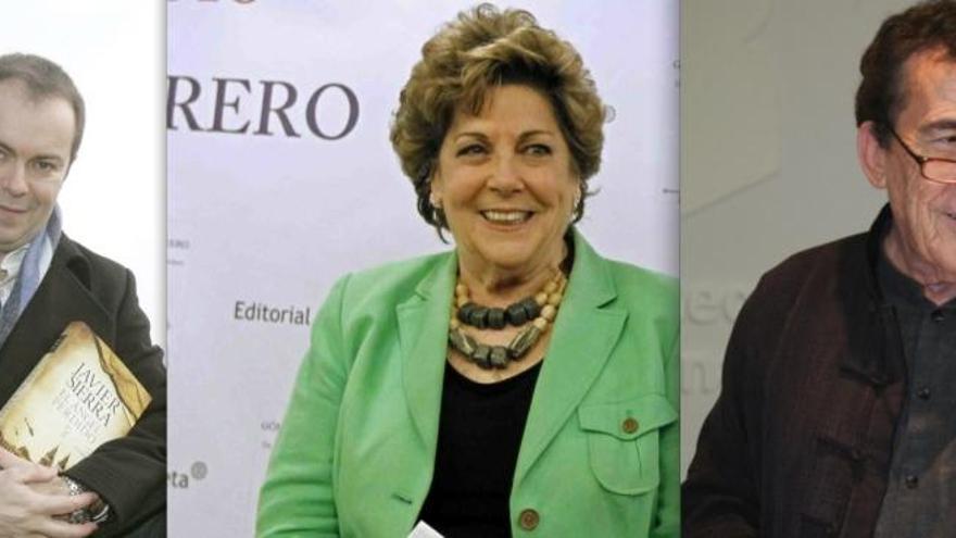 Javier Sierra, Paloma Gómez Borrero y Fernando Sánchez Dragó, tres de los autores participantes.